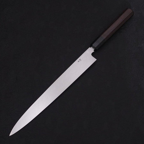 Yanagiba Blue Steel #2 Honyaki Buffalo Ebony Handle 270mm (10.6”)-[Musashi]-[Japanese-Kitchen-Knives]