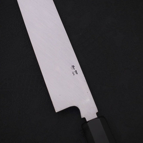 Yanagiba Blue Steel #2 Honyaki Buffalo Ebony Handle 270mm (10.6”)-[Musashi]-[Japanese-Kitchen-Knives]