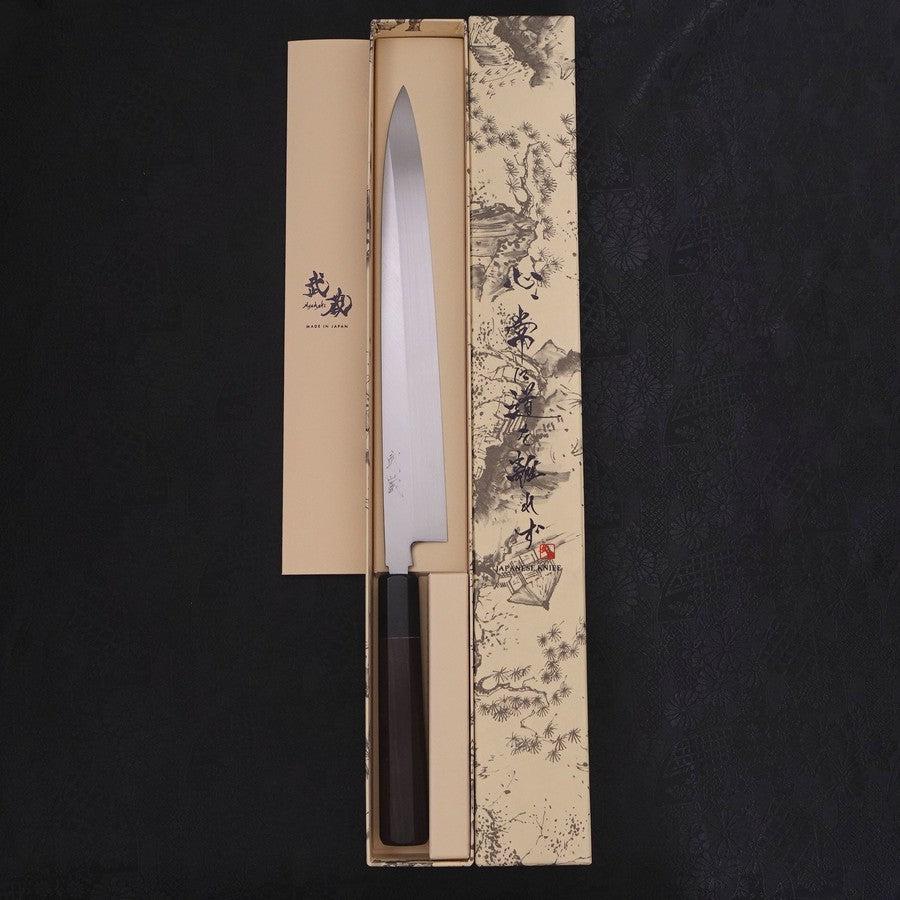 柳刃 青本焼 黒檀八角水牛柄 270mm – MUSASHI