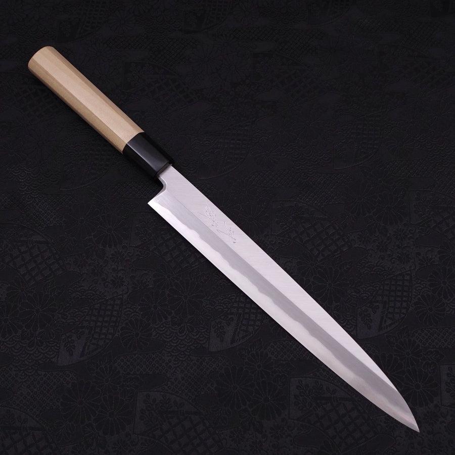 柳刃 青紙2号 磨き 八角水牛柄 240mm – MUSASHI
