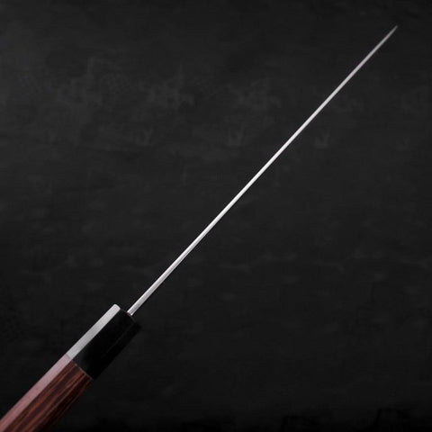 Yanagiba Blue Steel #2 Kasumi Buffalo Wenge Handle 300mm (11.8”)-[Musashi]-[Japanese-Kitchen-Knives]