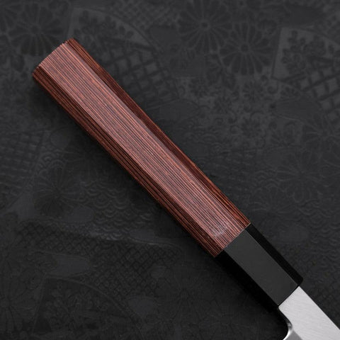 Yanagiba Blue Steel #2 Kasumi Buffalo Wenge Handle 300mm (11.8”)-[Musashi]-[Japanese-Kitchen-Knives]