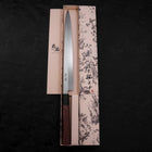 Yanagiba Blue Steel #2 Kasumi Buffalo Wenge Handle 300mm (11.8”)-[Musashi]-[Japanese-Kitchen-Knives]