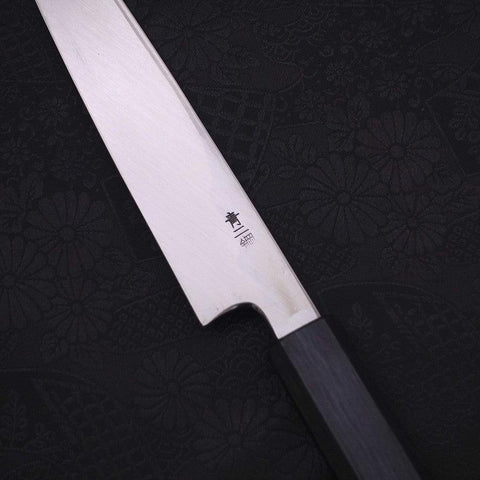 Yanagiba Blue Steel #2 Kasumi Dark-Blue Urushi Handle 180mm (7”)-[Musashi]-[Japanese-Kitchen-Knives]