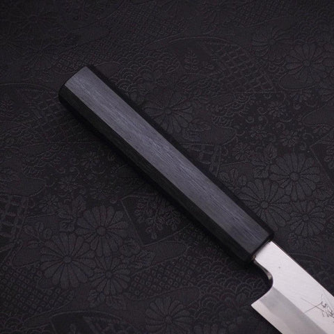 Yanagiba Blue Steel #2 Kasumi Dark-Blue Urushi Handle 180mm (7”)-[Musashi]-[Japanese-Kitchen-Knives]