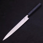 Yanagiba Blue Steel #2 Kasumi Dark-Blue Urushi Handle 240mm (9.4”)-[Musashi]-[Japanese-Kitchen-Knives]
