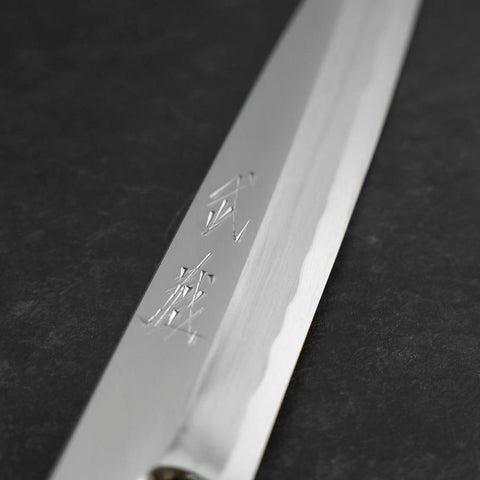 Yanagiba Blue Steel #2 Kasumi Walnut Handle 180mm (7”)-[Musashi]-[Japanese-Kitchen-Knives]