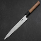 Yanagiba Blue Steel #2 Kasumi Walnut Handle 200mm (7.9”)-[Musashi]-[Japanese-Kitchen-Knives]