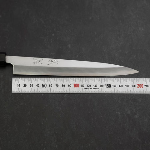 Yanagiba Blue Steel #2 Kasumi Walnut Handle 200mm (7.9”)-[Musashi]-[Japanese-Kitchen-Knives]