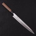 Yanagiba Blue Steel #2 Kasumi Walnut Handle 240mm (9.4”)-[Musashi]-[Japanese-Kitchen-Knives]