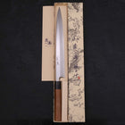 Yanagiba Blue Steel #2 Kasumi Walnut Handle 300mm (11.8”)-[Musashi]-[Japanese-Kitchen-Knives]