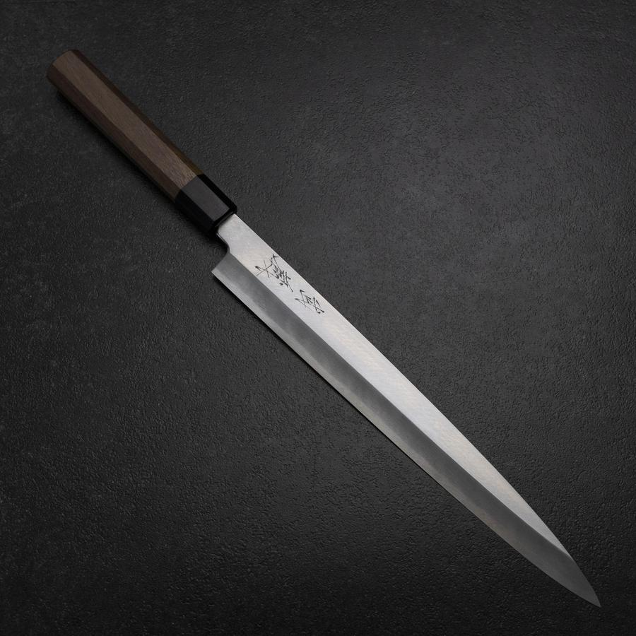 Yanagiba Blue Steel #2 Kasumi Walnut Handle 300mm (11.8”) – MUSASHI