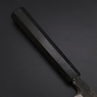 Yanagiba Blue Steel #2 Kurouchi Buffalo Ebony Handle 200mm (7.9”)-[Musashi]-[Japanese-Kitchen-Knives]