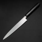 Yanagiba Blue Steel #2 Kurouchi Buffalo Ebony Handle 210mm (8.3”)-[Musashi]-[Japanese-Kitchen-Knives]