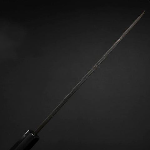 Yanagiba Blue Steel #2 Kurouchi Buffalo Ebony Handle 210mm (8.3”)-[Musashi]-[Japanese-Kitchen-Knives]