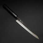 Yanagiba Blue Steel #2 Kurouchi Buffalo Ebony Handle 210mm-[Musashi]-[Japanese-Kitchen-Knives]