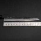 Yanagiba Blue Steel #2 Kurouchi Buffalo Ebony Handle 240mm (9.4”)-[Musashi]-[Japanese-Kitchen-Knives]