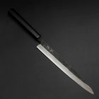 Yanagiba Blue Steel #2 Kurouchi Buffalo Ebony Handle 240mm (9.4”)-[Musashi]-[Japanese-Kitchen-Knives]
