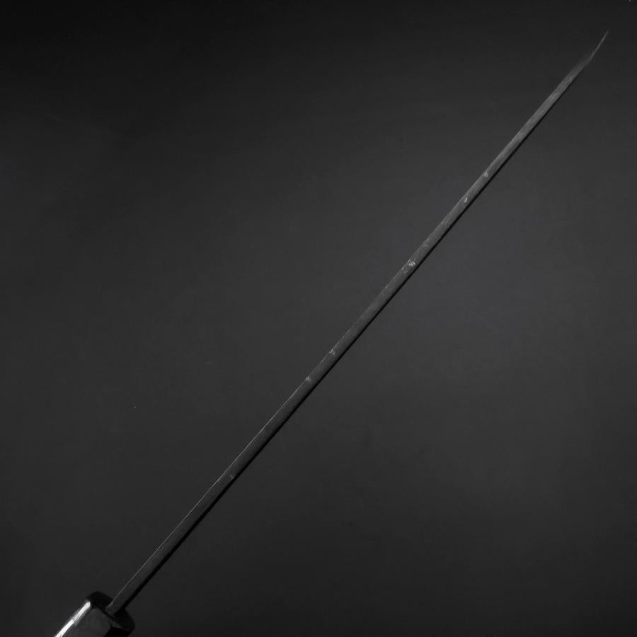 柳刃 青紙2号 黒打 槌目 焼漆柄 300mm – MUSASHI