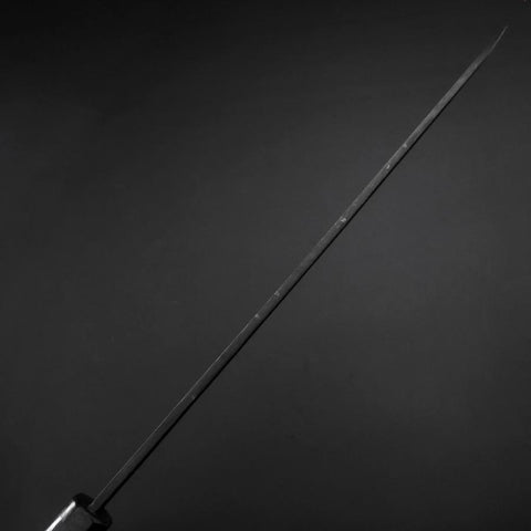 Yanagiba Blue Steel #2 Kurouchi Buffalo Ebony Handle 240mm-[Musashi]-[Japanese-Kitchen-Knives]