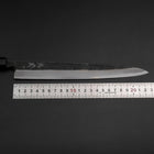 Yanagiba Blue Steel #2 Kurouchi Buffalo Ebony Handle 240mm-[Musashi]-[Japanese-Kitchen-Knives]