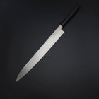 Yanagiba Blue Steel #2 Kurouchi Buffalo Ebony Handle 290mm (11.4”)-[Musashi]-[Japanese-Kitchen-Knives]