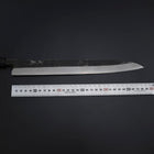 Yanagiba Blue Steel #2 Kurouchi Buffalo Ebony Handle 290mm (11.4”)-[Musashi]-[Japanese-Kitchen-Knives]