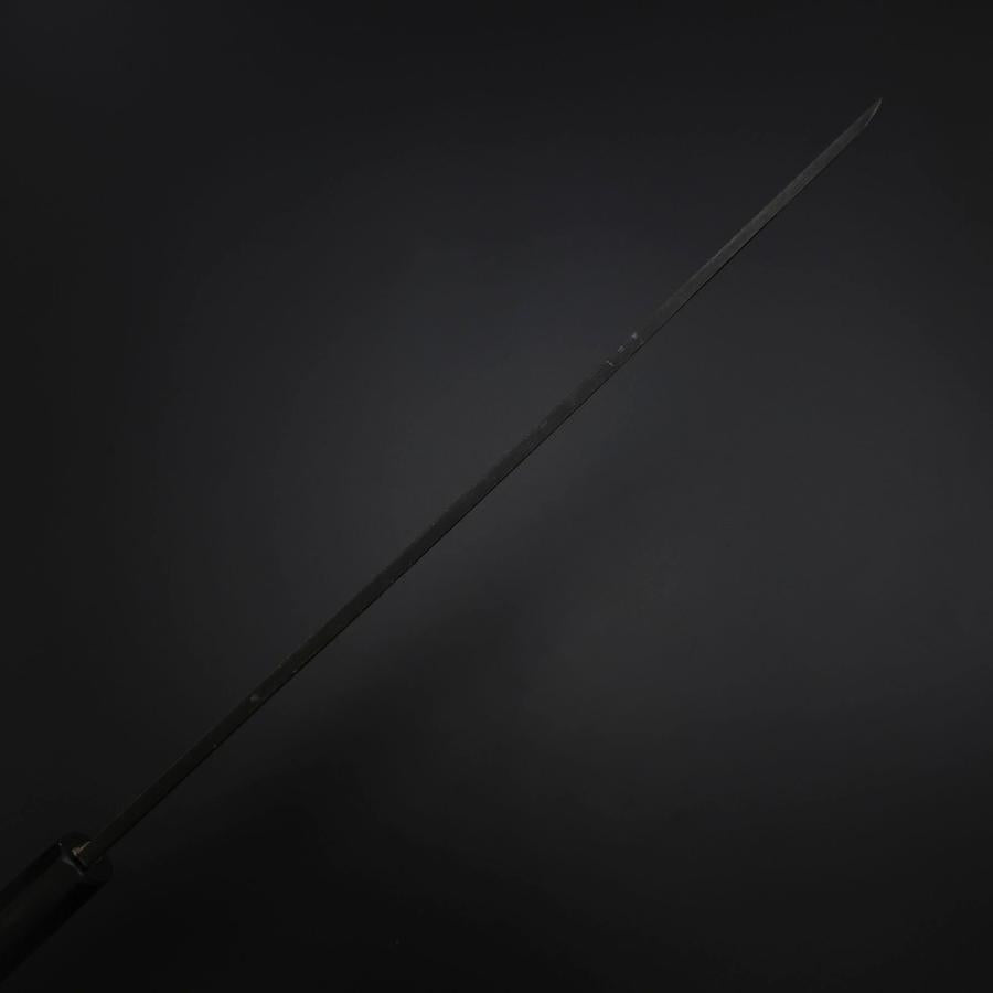 柳刃 青紙2号 黒打 槌目 焼漆柄 300mm – MUSASHI