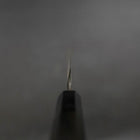 Yanagiba Blue Steel #2 Kurouchi Chokin Sakura-Fuji Buffalo Ebony Handle 210mm (8.3”)-[Musashi]-[Japanese-Kitchen-Knives]
