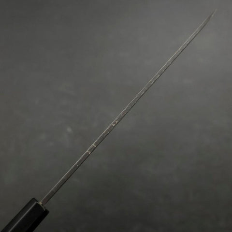 Yanagiba Blue Steel #2 Kurouchi Chokin Sakura-Fuji Buffalo Ebony Handle 210mm (8.3”)-[Musashi]-[Japanese-Kitchen-Knives]