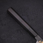 Yanagiba Blue Steel #2 Kurouchi Chokin Sakura-Fuji Silver Buffalo Ebony Handle 240mm-[Musashi]-[Japanese-Kitchen-Knives]