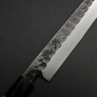 Yanagiba Blue Steel #2 Kurouchi Tsuchime Cherry Handle 200mm (7.9”)-[Musashi]-[Japanese-Kitchen-Knives]