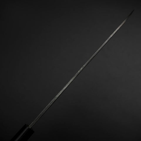 Yanagiba Blue Steel #2 Kurouchi Tsuchime Cherry Handle 200mm (7.9”)-[Musashi]-[Japanese-Kitchen-Knives]