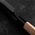 Yanagiba Blue Steel #2 Kurouchi Tsuchime Magnolia Handle 270mm-[Musashi]-[Japanese-Kitchen-Knives]