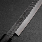 Yanagiba Blue Steel #2 Kurouchi Tsuchime Walnut Handle 165mm (6.5”)-[Musashi]-[Japanese-Kitchen-Knives]