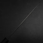 Yanagiba Blue Steel #2 Kurouchi Tsuchime Walnut Handle 165mm (6.5”)-[Musashi]-[Japanese-Kitchen-Knives]