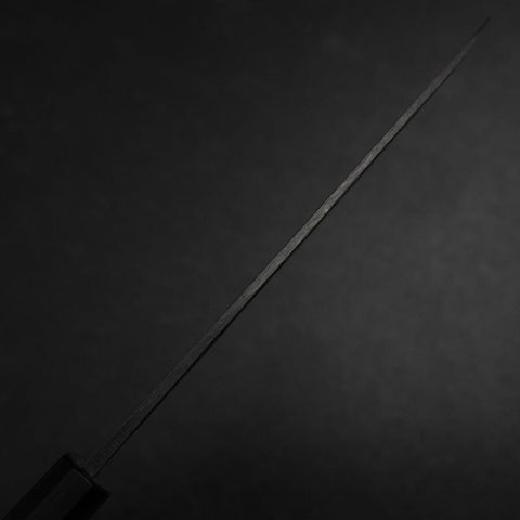 Yanagiba Blue Steel #2 Kurouchi Tsuchime Walnut Handle 165mm-[Musashi]-[Japanese-Kitchen-Knives]