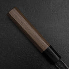 Yanagiba Blue Steel #2 Kurouchi Tsuchime Walnut Handle 165mm-[Musashi]-[Japanese-Kitchen-Knives]