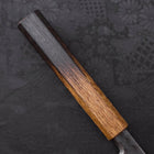 Yanagiba Blue Steel #2 Kurouchi Tsuchime Yaki Urushi Handle 200mm (7.9”)-[Musashi]-[Japanese-Kitchen-Knives]