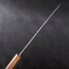 Yanagiba Blue Steel #2 Kurouchi Tsuchime Yaki Urushi Handle 200mm-[Musashi]-[Japanese-Kitchen-Knives]