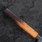 Yanagiba Blue Steel #2 Kurouchi Tsuchime Yaki Urushi Handle 300mm (11.8”)-[Musashi]-[Japanese-Kitchen-Knives]