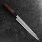 Yanagiba Blue Steel #2 Nashiji Buffalo Walnut Handle 270mm (10.6”)-[Musashi]-[Japanese-Kitchen-Knives]