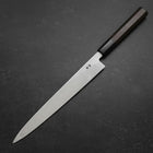 Yanagiba Blue Steel #2 Suminagashi Buffalo Ebony Handle 240mm (9.4”)-[Musashi]-[Japanese-Kitchen-Knives]
