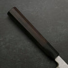 Yanagiba Blue Steel #2 Suminagashi Buffalo Ebony Handle 240mm (9.4”)-[Musashi]-[Japanese-Kitchen-Knives]