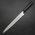 Yanagiba Blue Steel #2 Suminagashi Buffalo Ebony Handle 270mm (10.6”)-[Musashi]-[Japanese-Kitchen-Knives]