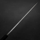 Yanagiba Blue Steel #2 Suminagashi Buffalo Ebony Handle 300mm (11.8”)-[Musashi]-[Japanese-Kitchen-Knives]