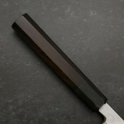 Yanagiba Blue Steel #2 Suminagashi Buffalo Ebony Handle 300mm (11.8”)-[Musashi]-[Japanese-Kitchen-Knives]