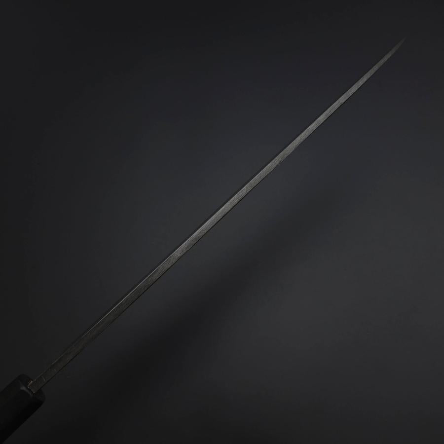 柳刃 片刃 青紙2号 黒打槌目 八角クルミ柄 270mm – MUSASHI