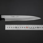 Yanagiba Blue Steel #2 Damascus Shitan Handle 180mm-[Musashi]-[Japanese-Kitchen-Knives]