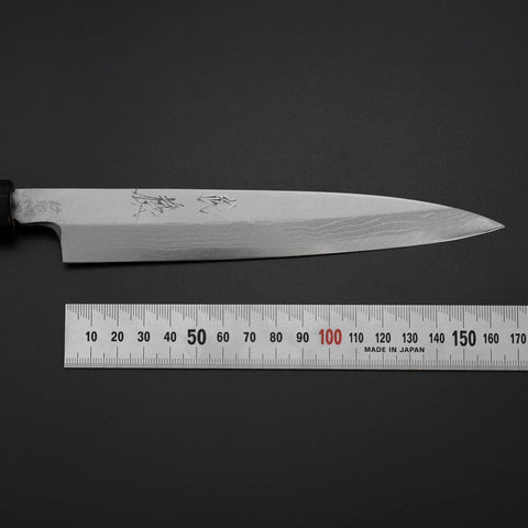 Yanagiba Blue Steel #2 Damascus Shitan Handle 180mm-[Musashi]-[Japanese-Kitchen-Knives]